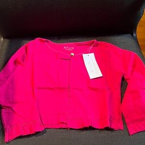 ATUN Vibrant Pink Kids Cardigan